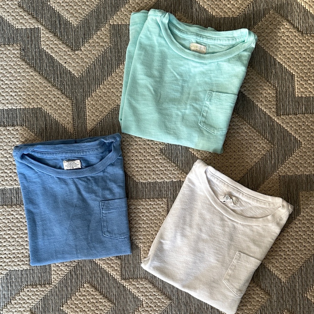 Crewcuts Kids Shirts in Blue, Green, and White
